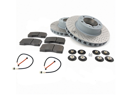 Remblokken en remschijven set voorzijde. Porsche 964 TURBO 3.6L (OE nr. 96535104500 en 96535104600) - 96535104500, 96535104600, 99335194904