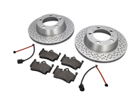 REAR Brake Pads and Brake Disc Package Porsche 718 Textar