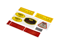 Engine bay Sticker set . Porsche 356 - 64470100101 - 1601502210