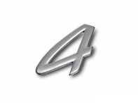 '4' - Badge. Porsche 996 - 996559241014PU '4' - Badge. Porsche 996 - 996559241014PU