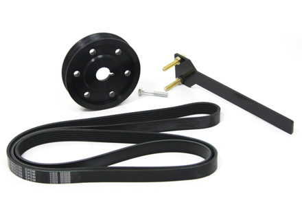 Underdrive crankshaft pulley (with A/C) for Porsche 996 / 997 / 986 Boxster - 99610211562, 99610511563 - AP987130, AP-987-130