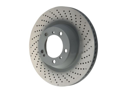 Remschijf achter, geboord monobloc, 350x28mm. Porsche 992.1 Carrera S/4S - 992615601A, 992615602A - PRL39987, PRR39988