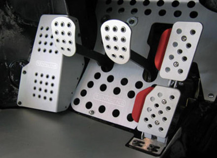Rennline REV2 4 Piece Pedal Set Perforated. Porsche 914 Manual - A12.2.P2112, A122P2112