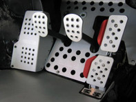 Rennline REV2 4 Piece Pedal Set Perforated. Porsche 914 Manual - A12.2.P2112, A122P2112