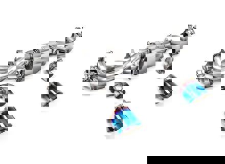 Milltek Sports Exhaust From GPF Backwards And Burnt Titanium Trims. Porsche 718 Cayman GT4 / Boxster GTS 4.0L - 982251053F, 982251053H, 982251053K, 982251053E - SSXPO168