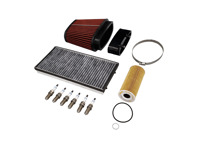 Kit de mantenimiento y servicio para Porsche Boxster 987 2.9L y 987 S 3.4L / Cayman Aceite, filtros de aire, bujías y más - 0PB115466A, 98711013301, 99917013090, 99757121902, 90012310630