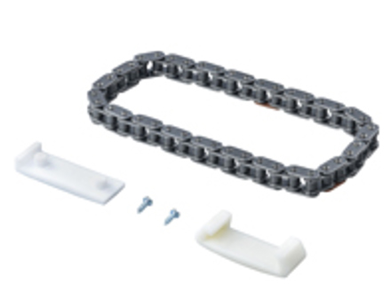 Camshaft timing chain and sliding shoe set. Porsche 944 S2 / 928 S4 / 928 GT - 1104, 94410550105, 94410504901, 94410550111, 94410550105, 94410550101