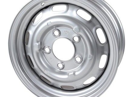 15' 6inch ET36 Steel Wheel with Silver / Grey Finish - 90136101506 - 1660000100