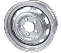 15' 6inch ET36 Steel Wheel with Silver / Grey Finish - 90136101506 - 1660000100