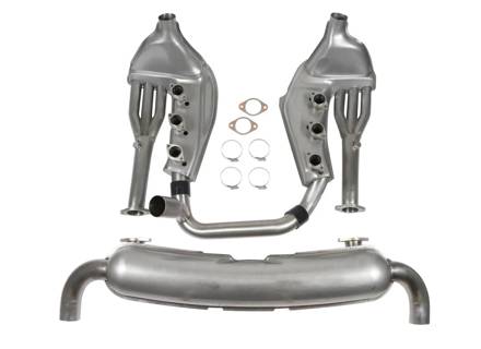 Sports exhaust conversion kit without catalytic converters. Porsche 911 3.2 Carrera - 93011104300, 93011118303, 93011118306, 93021102901 - 1620802710, 92.296SDSSI
