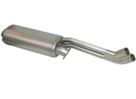 Exhaust Muffler / Silencer Rear box. Porsche 930 Turbo 1983-89 - 92203S, 92.203S, 1620608900, 93011103806 - 92.203S, 1620608900