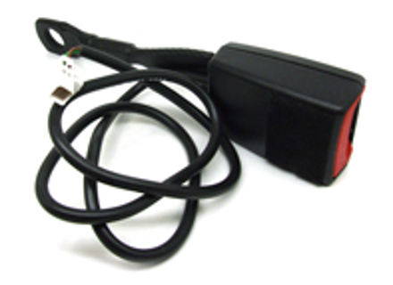 Seat belt buckle, Front Driver's side. Porsche 986 Boxster >>2001 / 996 >>2001 - 9648031830170B, 96480318301, 00004320724