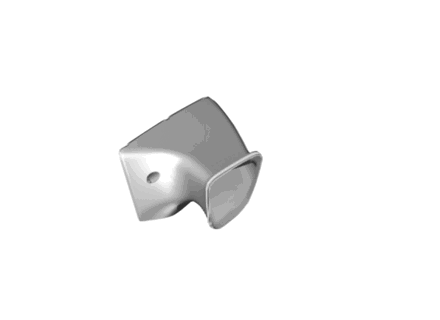 Air Guide quarter window vent. Porsche Cayman GT4 RS Weissach Package - 982845395DA3G, 982845396DA3G