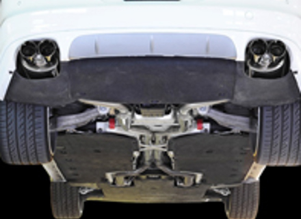 Ligne d'échappement AWE Track edition avec embouts Silver pour Porsche 970 Panamera Turbo - 3010-42022, 3010