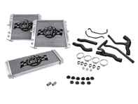 Aluminium radiator for water coolant fluid & hoses SET OF 3. Porsche 996 turbo / GT2 - 99610613172, 99610613174, 99610613270, 99610613272, 99610603773, 99610603775 - 7056, 7055, 7053