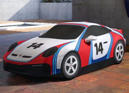 Indoor car cover 'Rally 1978'. Porsche 992 Dakar