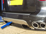 Facelift Rear Bumper Lower Trim Porsche 957 Cayenne Facelift Rear Bumper Lower Trim Porsche 957 Cayenne