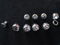 Boutons de commande en aluminium (jeu de 5) Porsche 911 1974-89 - 91161820020, 131 Boutons de commande en aluminium (jeu de 5) Porsche 911 1974-89 - 91161820020, 131