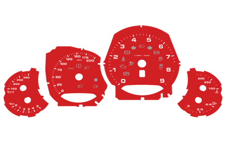 表盘设置，手动/英里/小时。保时捷 991.1