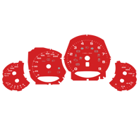 Dial face set, manual / mph. Porsche 991.1