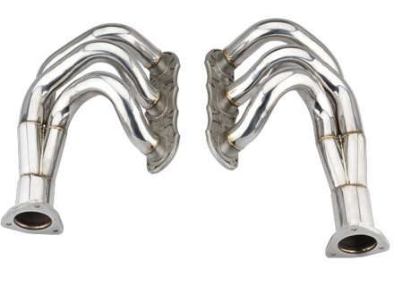 DesignTek Exhaust manifold / header with catalyst bypass for Porsche 991 Carrera - 99111341104, 991113411AX, 99111341202, 99111341204, 991113412AX