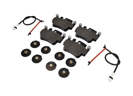 Kit pastiglie freno POSTERIORI, sensori, spessori Porsche 996 Turbo / 996 C4S Textar - 99635208602, 99635208600, 99661236501, 99635294903