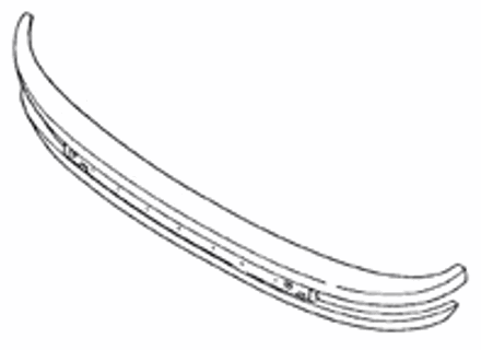 Front Bumper. Porsche 911 1974-81 for cars without headlamp washers - 91150501110