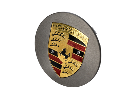 Radkappe, Platin Seidenmatt. Porsche 92A / 9YA Cayenne / 982 Boxster / Cayman / 991.2 / 992.1 2015>> - 7P5601151OB5, 7P5601151