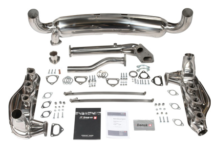 Exhaust kit for Porsche 911 2.7-3.0L Rear box 1IN - 2OUT, Outer diameter 84mm. - 1620000910, 92.287SD, 1623103500, 1620400400, 1620401000, 1620200600, 1620604400, 1621701910, 1621701510, 1621401970, 1621101200, 1625000300, 1625001100, 91.101S, 92.102S, 92.103S, 92.300S, 92.502SD, PCG91121100, 91.101KIT, 93011115900, 91111119101, 90007428202, 90091009702