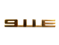 911E - Stemma in oro a blocco per Porsche 911 >>1973 - 911E, 90155932550, 90155932551, 90155932521 911E - Stemma in oro a blocco per Porsche 911 >>1973 - 911E, 90155932550, 90155932551, 90155932521