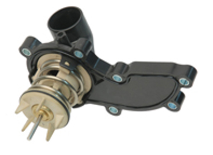 Wasserpumpen-Thermostatgehäuse mit Einsatz. Porsche 958 Cayenne Hybrid / 970 Panamera Hybrid - 95810603202, 95810603201, 95810603200, 06E121111AL - URO-012414