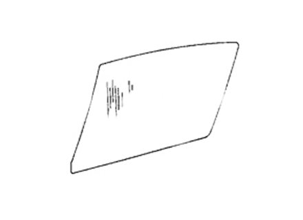 车门车窗轻质聚碳酸酯玻璃。适用于保时捷 911 F / G 1968-89 车型。 - 9111 00C, 9111 00G, 911100C, 911100G