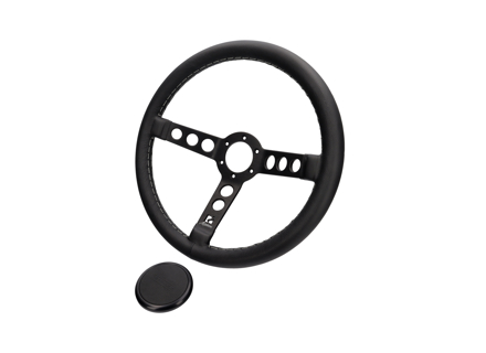 Rennline 360mm diameter leather steering wheel - I77.86-