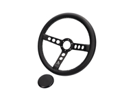 Rennline 360mm diameter leather steering wheel - I77.86- Rennline 360mm diameter leather steering wheel - I77.86-