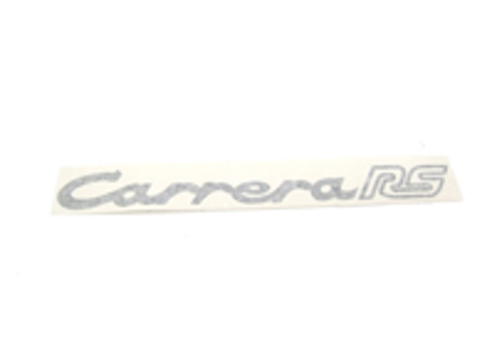 Rear lid 'CARRERA RS' sticker, in Black. Porsche 911 72-73 - 91155903603, 91155903602, 91155903601, 91155903600