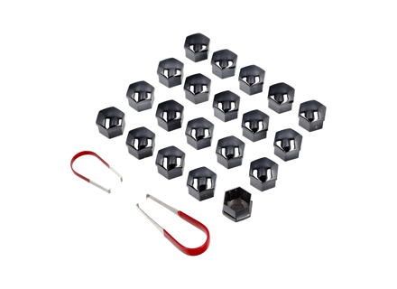 Wheel Bolt Covers Black Chrome. Porsche 996/986/987/997/Cayman