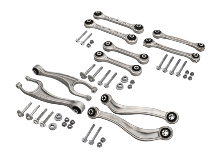 Bracci trasversali posteriori e bracci di controllo SET DI 10 e bulloni Posteriori Porsche 991 / 992 Carrera / 992 Turbo - 9P1505237B, 99133106104, 9P1501529A, 9P1505397A, 9P1505311, 9P1505223B, 9P1505224B