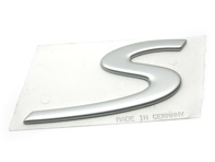 S - Insignia para Porsche 987C Cayman S - 98755924500, 987.559.245.00 S - Insignia para Porsche 987C Cayman S - 98755924500, 987.559.245.00