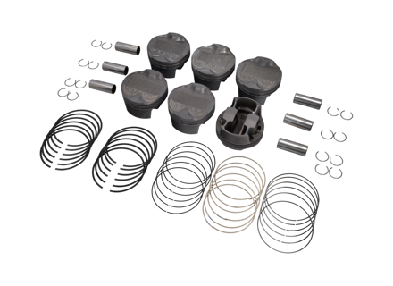 Engine piston set for cast iron cylinder 99mm bore repair liners Porsche 997 3.8L - 197837098