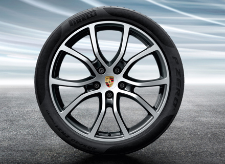 21' Cayenne Exclusive Design BLACK Alloy Wheels & Summer Tyres Original Porsche - 9Y0044640L