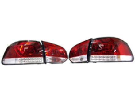 Indicatori di direzione posteriori LED rosso e trasparente R-LINE LOOK VW GOLF MK6 (COPPIA) - 2215992, 0002215992