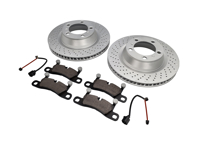 REAR Brake Pads and Brake Disc Package Porsche 991 3.4L - 99135240100, 99135240200, 99135293904