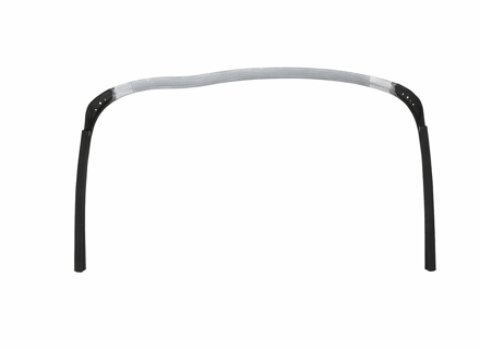 Targa de sello de barra antivuelco trasera. Porsche 911 1970-73 - 90156509144