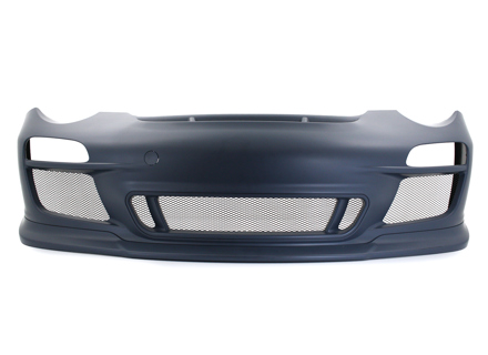 前保险杠改装保时捷 997.2 GT3 外观，无清洗喷头。 - 99750519190, 99750519191