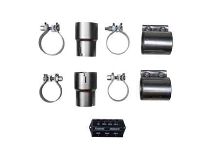 Exhaust Fitting Kit for 976 Panamera Slip-On Line Titanium Exhaust. Porsche 976 Panamera V6 - P-MF1052