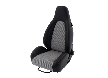 Siège baquet sport Track - 911 RECLINE, cuir PVC avec centre pied-de-poule - 9997809100, 9997809110 - JT-B51-HT