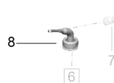 Shock absorber grommet (Air Suspension type). Porsche Macan - 95B971873A