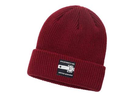 Porsche Essential Beanie, Bordeaux Red. - WAP6700020PESS