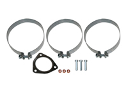 Mounting Kit  with 3 straps for rear exhaust. Porsche 911 1975-83 - 90111115704 - 92.201KIT, 1621700210
