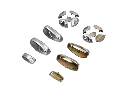 Seat button replacements in galvano silver 14-way - 99161371301DMN, 7PP959748PDMN